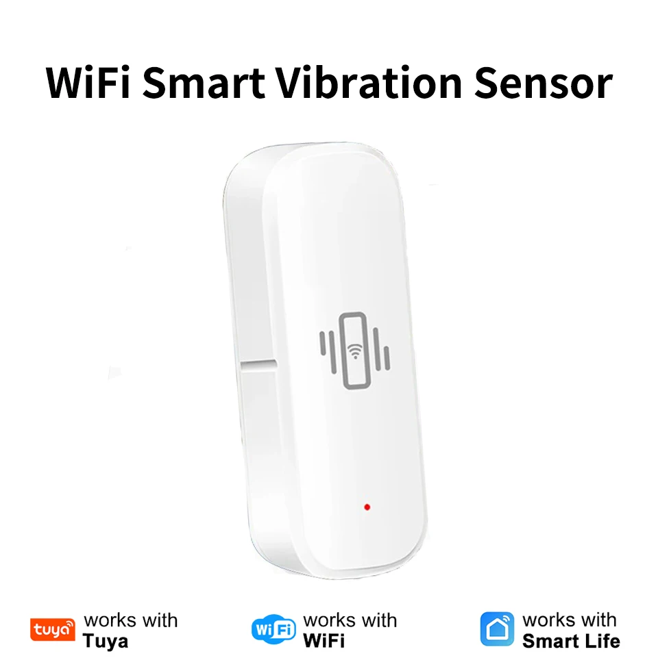 

Умный датчик вибрации Tuya WiFi, беспроводная домашняя сигнализация, мониторинг умного дома, интеллектуальная автоматизация дома, защита от взлома