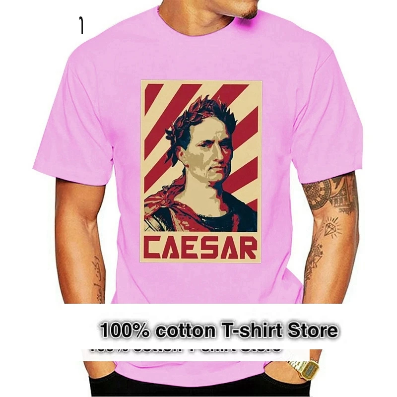 New Printed Funny  Men  Julius Caesar Retro Propaganda Men's T-Shirt  Women tshirt