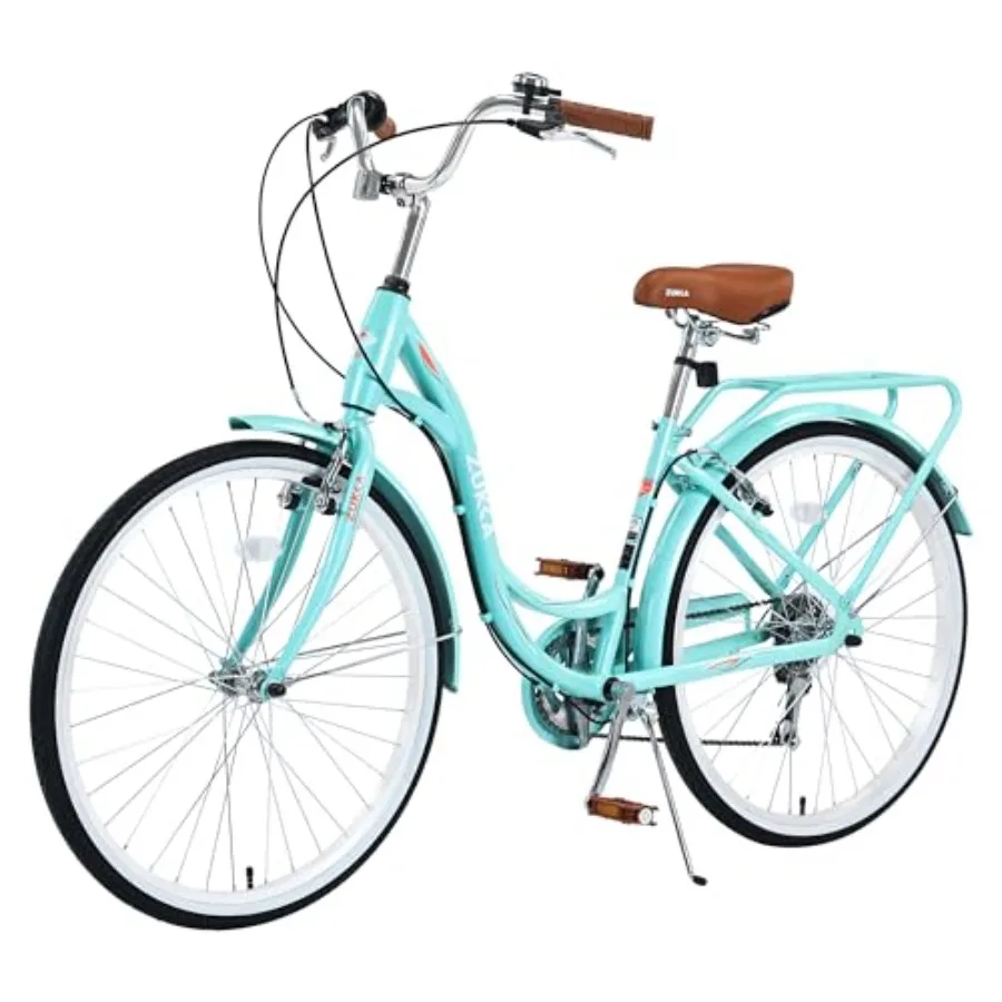 

Пляжный велосипед Cruiser для женщин, 24 26-дюймовые женские велосипеды, 7-скоростные полные велосипеды Cruiser с двойным VBrake и регулируемым сиденьем для взрослых C