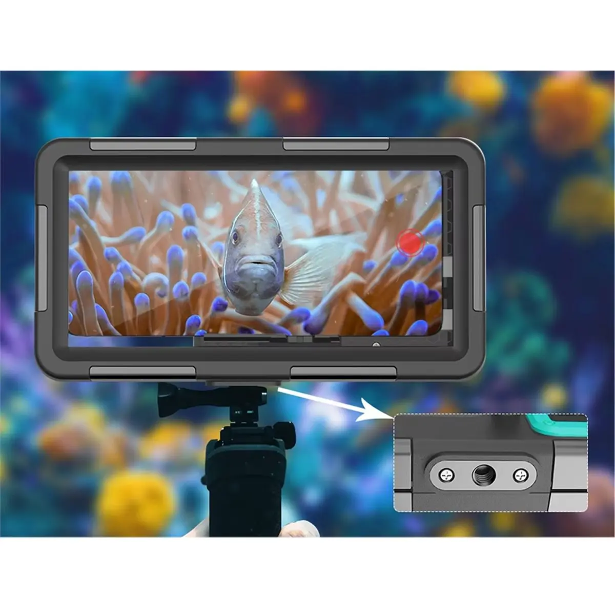 Underwater Waterproof Case for 15 14 13 Pro Max Inch Diving Engineered for Diving and Swimming