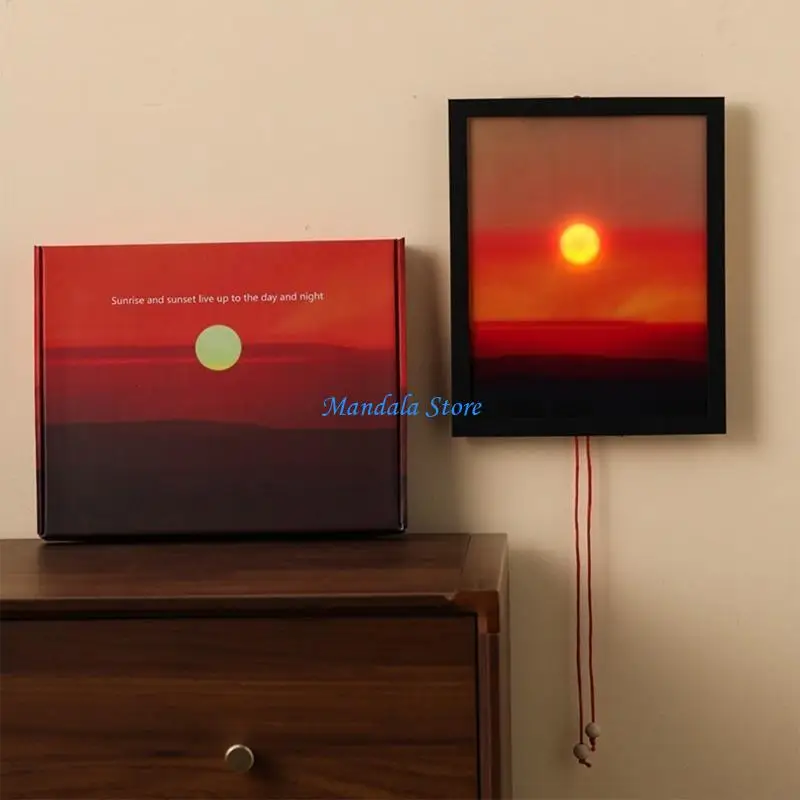 U2JC Adjustable Wall Projection Lamp Entrance Wall Hanging Lights for Bedroom