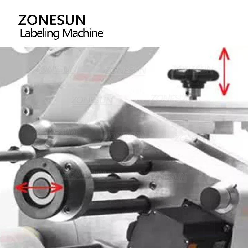 ZONESUN Automatic Sucker Labeling Machine ZS-TBXP1 Flat Surface Labeller for Plastic Bags Film Paper Card Board Brochure