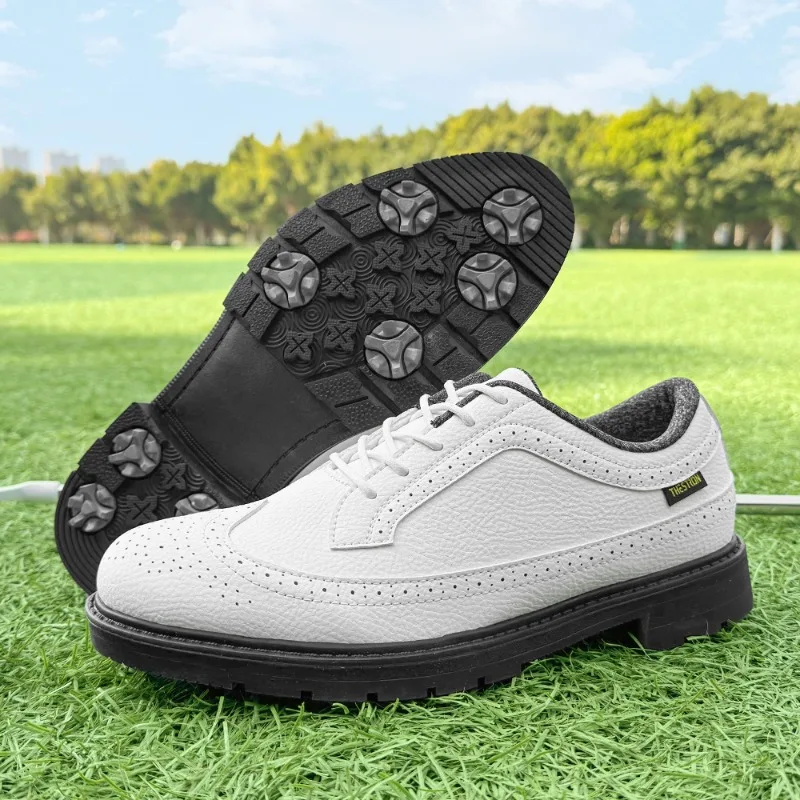 2026 Hot Sale Men Golf Shoes Outdoor Lawn Sport Shoes Youth Professional Golf Sneakers Men Anti Slip Walking Shoe Men