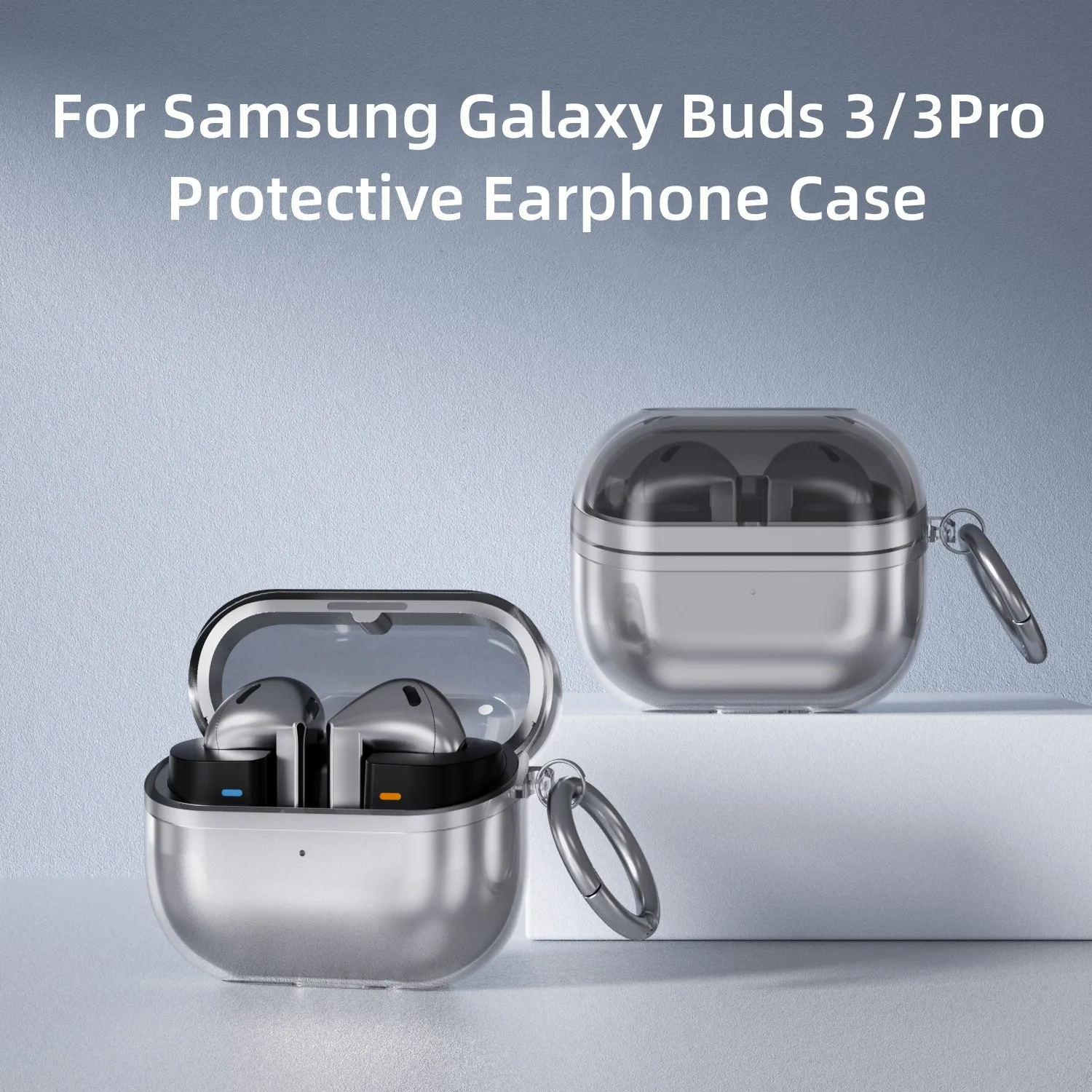 Прозрачный чехол для Samsung Galaxy Buds3 Pro 2024, мягкий защитный чехол из ТПУ для зарядки с набором для чистки Samsung Galaxy Buds 3