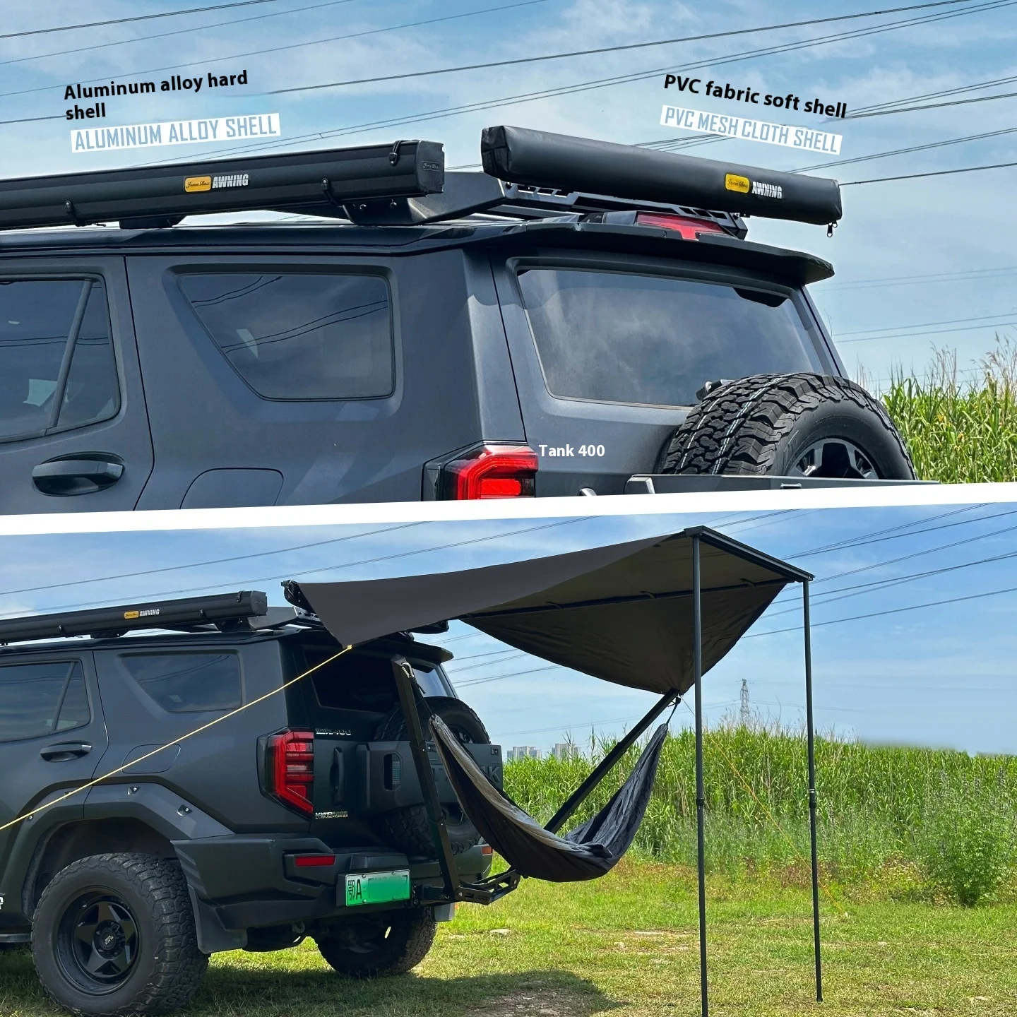 Alüminyum Alaşımlı Siyah Çift - Outdoor Camping Car Tail Tent incelemesi ve fiyatı