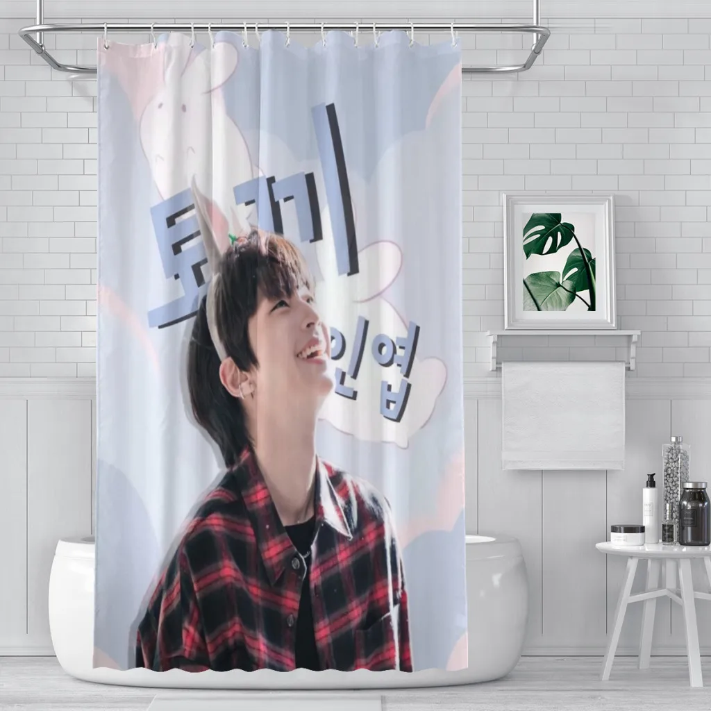 

Hwang In Yeop Shower Curtain Landscape Bath Curtain With Hooks for Bathroom waterproof scenery