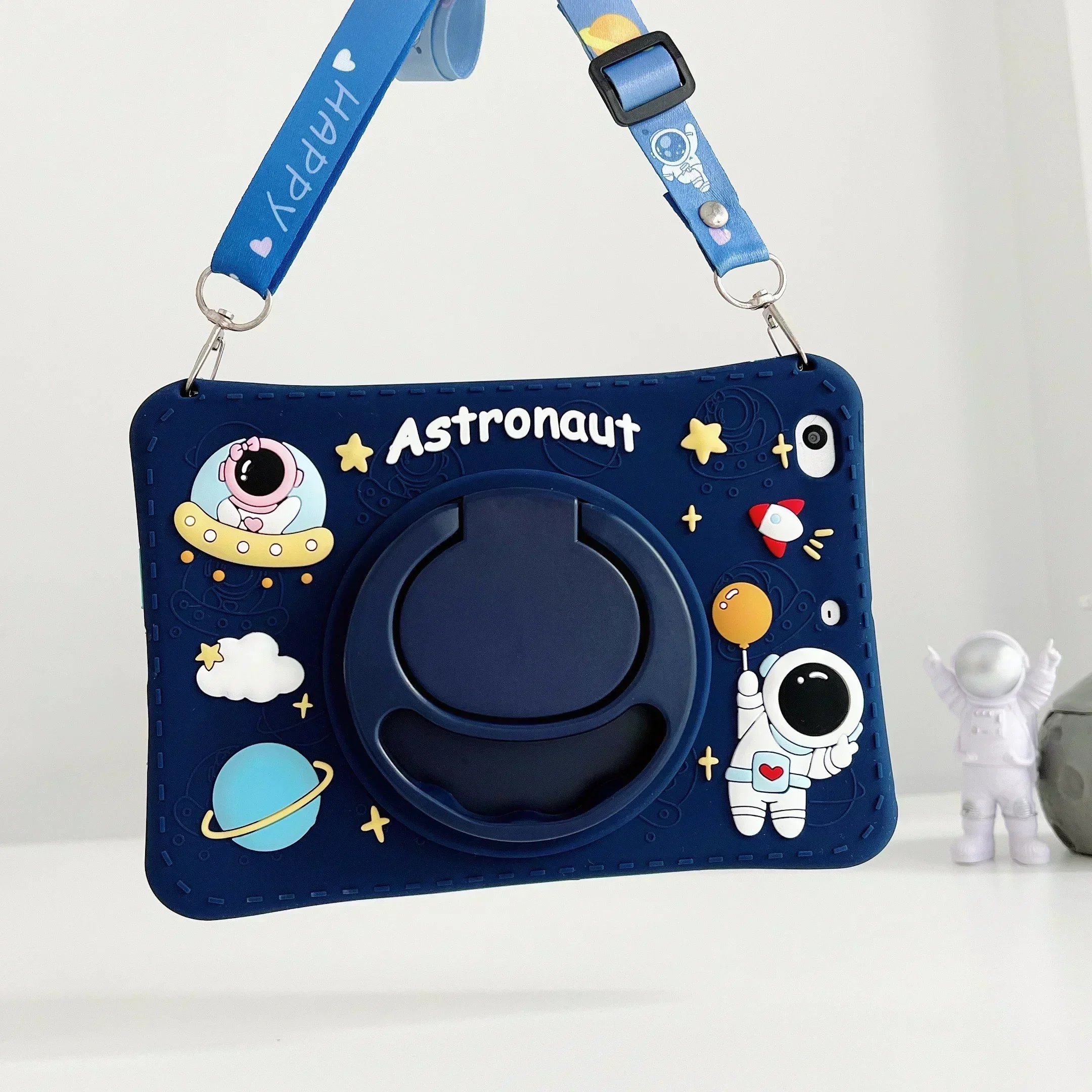 Kids Astronaut Stand Tablet Case For Samsung Galaxy Tab A9 Plus SM-X210 A8 10.5 SM-X200 X205 S6 A7 10.4 T500 T507 Lite 8.7 T220