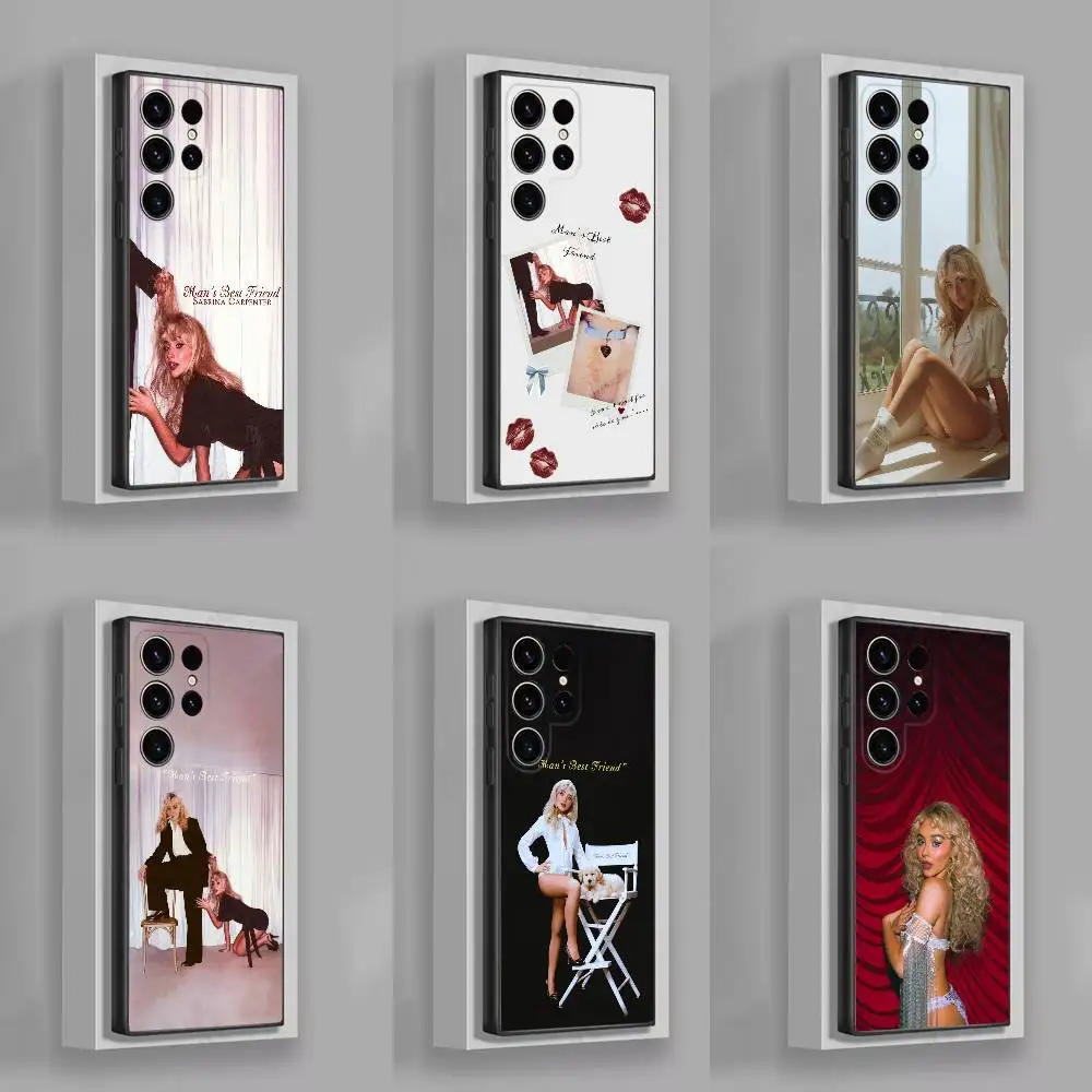 

S-Sabrina C-Carpenter Mans Best Friend Phone Case For Samsung S25,S24,S21,S22,S23,S30,Ultra,S20,Plus,Fe,Lite,5G Black Cover