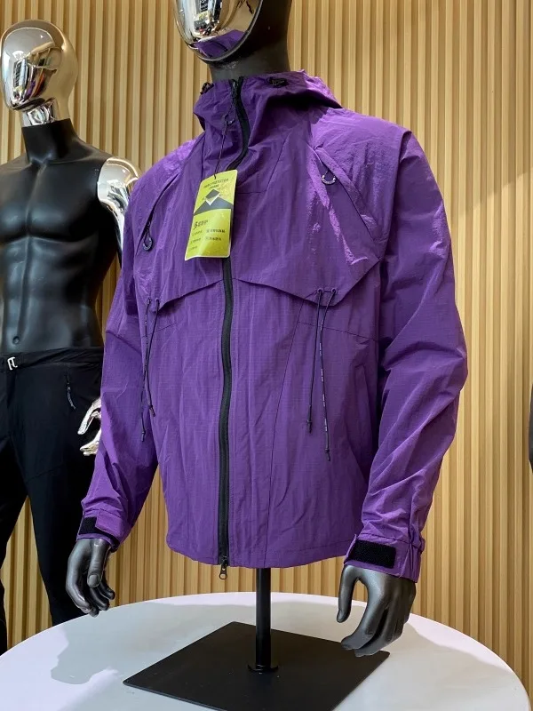 ملابس العمل التكتيكية المصنوعة من النايلون في الهواء الطلق مع غطاء محرك السيارة للأزواج موسم الخريف الوقوف صالح سستة إغلاق يندبروف الشباب Faion #3