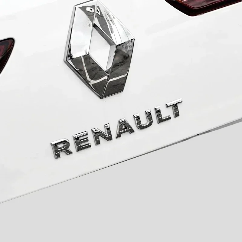 3D ABS car Letter Rear tail trunk Emblem badge sticker For Renault Megane 2 3 4 RS Grand Scenic Clio Captur Duster Trafic Logan view 4