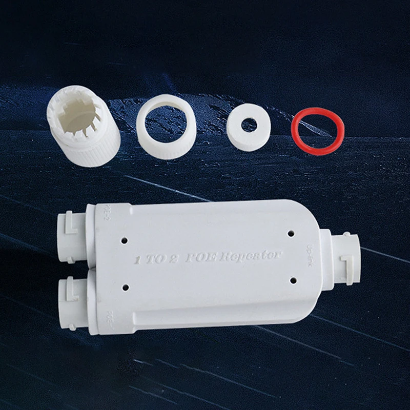 

2-портовый водонепроницаемый повторитель POE IP66 10/100 Мбит/с удлинитель PoE от 1 до 2 с IEEE802.3af/at 48 В для улицы с коммутатором POE камеры