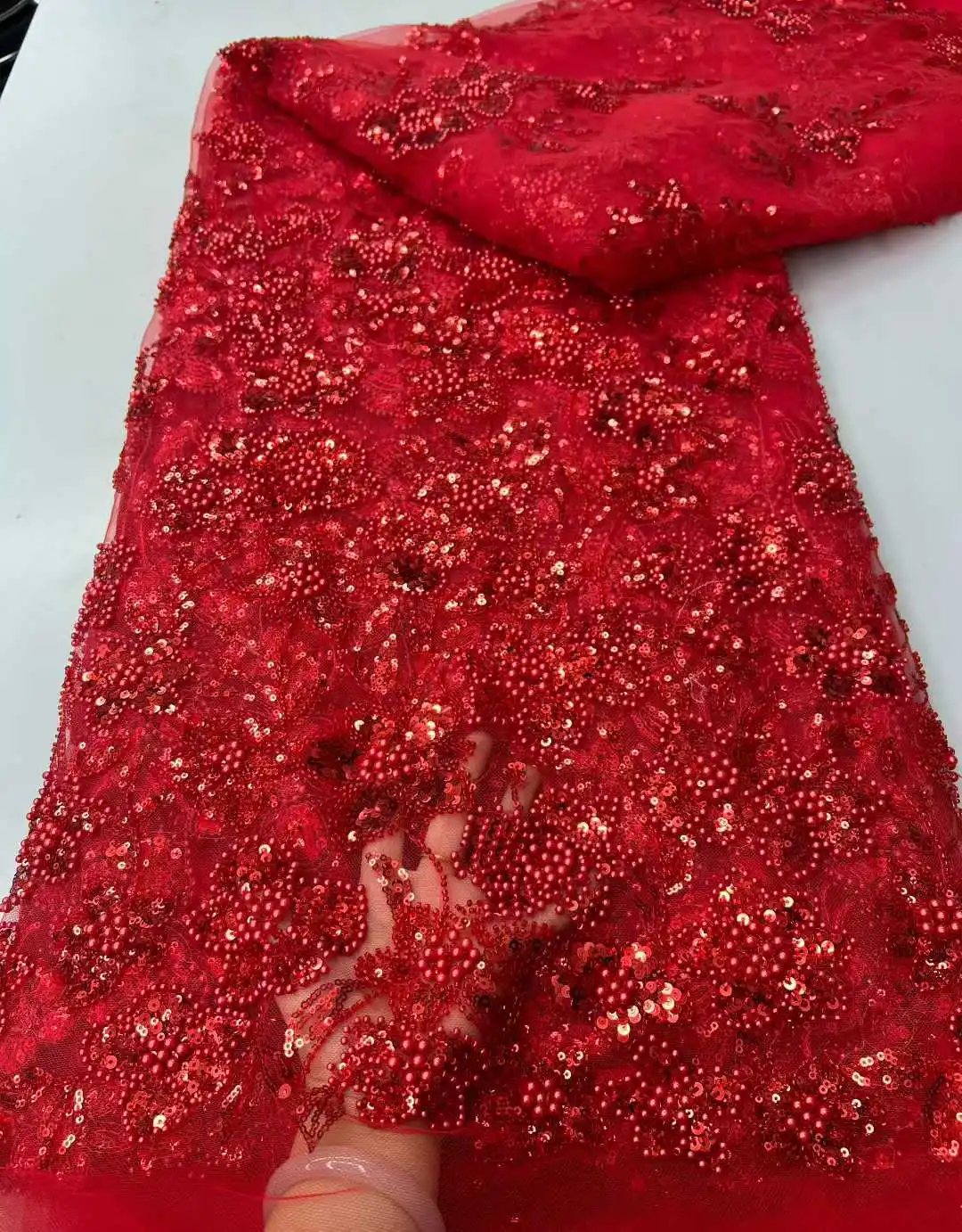 قماش دانتيل مطرز للعريس الأفريقي الفاخر 2026 قماش دانتيل نيجيري فرنسي عالي الجودة لفساتين الحفلات