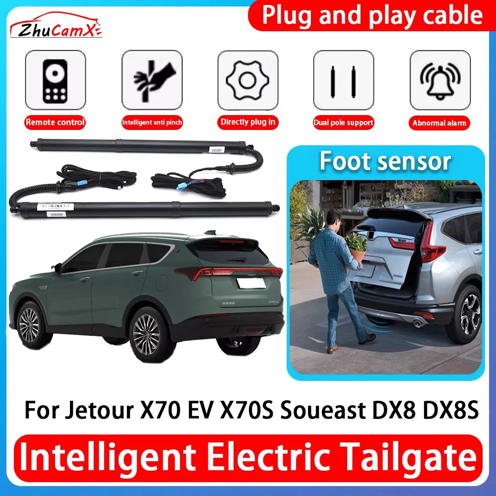 

ZhuCamX Car Power Trunk Electric Suction Tailgate Intelligent Tail Gate Lift Strut For Jetour X70 EV X70S Soueast DX8 DX8S