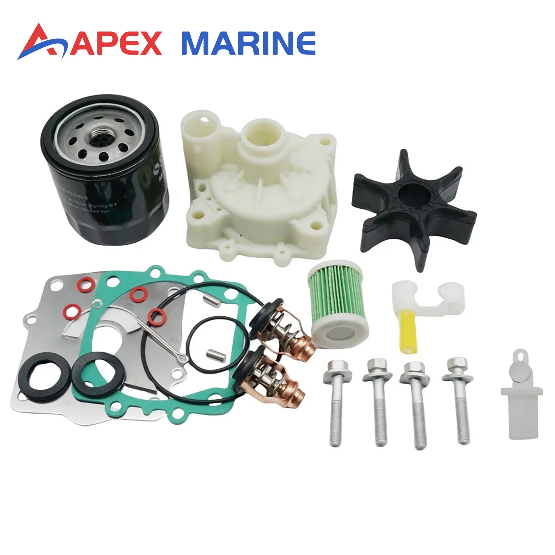 61A-W0078-00 Maintenance Kit Compatible with Yamaha Marine 4 Stroke 200HP 225HP F200C F225B Outboard Engines  6E5-44352-01