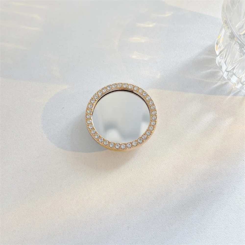 Bonito coração flor espelho griptok suporte para iphone 15 14 samsung universal acessórios do telefone suporte do telefone aperto tok suporte