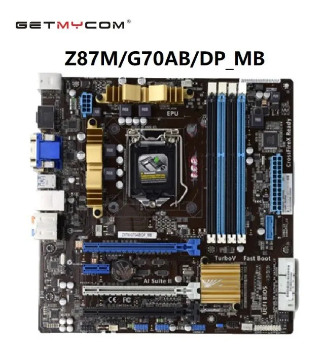 Getmycom Original For ASUS Z87M/G70AB/DP_MB LGA1150 Z87 DDR3 M-ATX motherboard