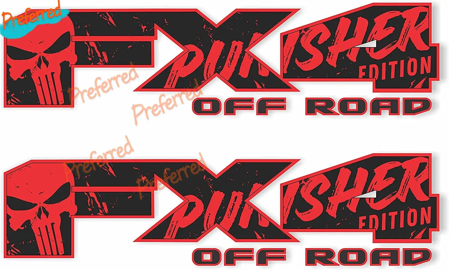 

FX4 Ford GOLD HOOK FX4 Decals Ford Offroad Stickers Bedside Emblem Super Duty F 150 F250 F350 F450（Reflective Vinyl）