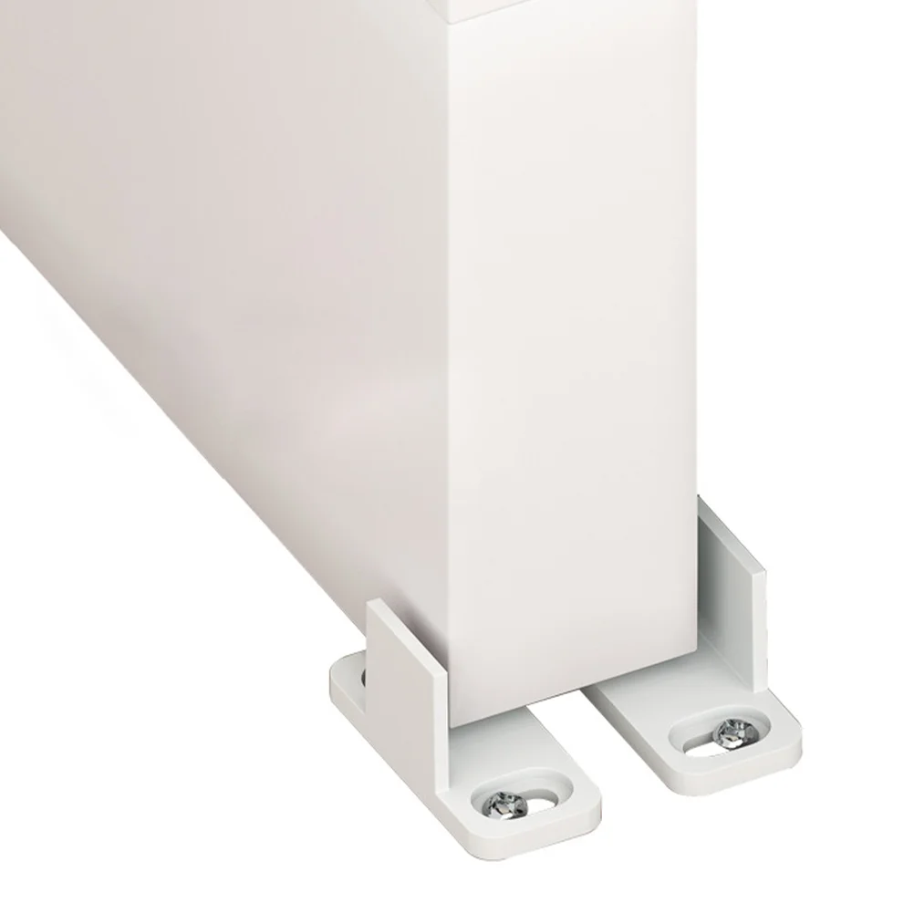 2 Pcs Barn Floor Rails Barn Through Bottom Floor Guide Gate Bottom Guide Guides Swing Roller