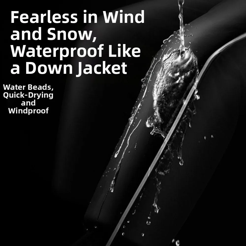 

70CM Winter Extended Motorcycle Knee Pads Thicken Waterproof Cycling Leg Warmer Cotton Velvet Protection From Cold