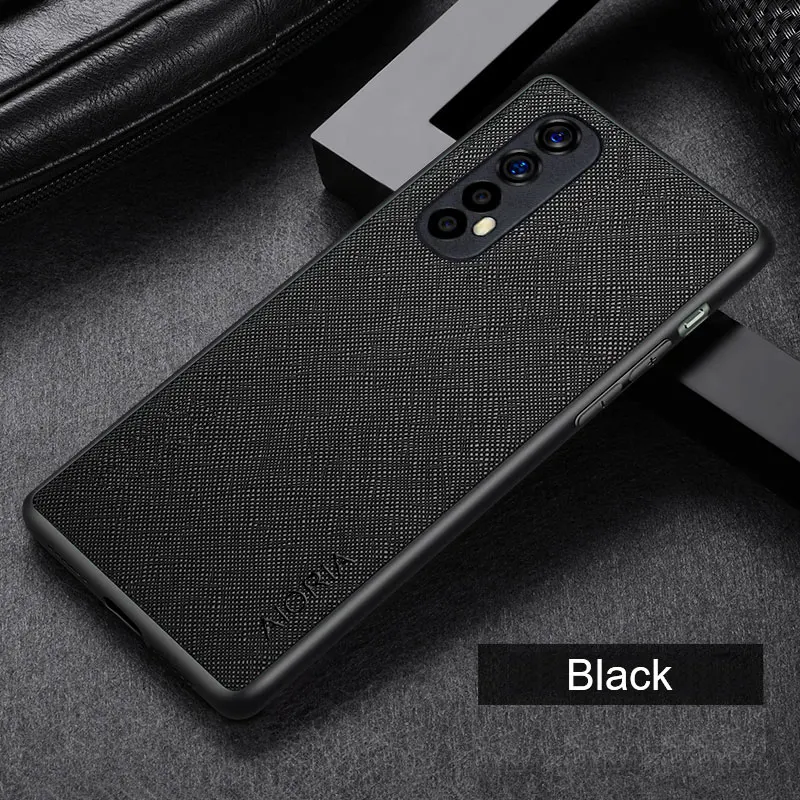 Luxury leather phone case for Oppo realme narzo 30 4G 5G funda with cross pattern