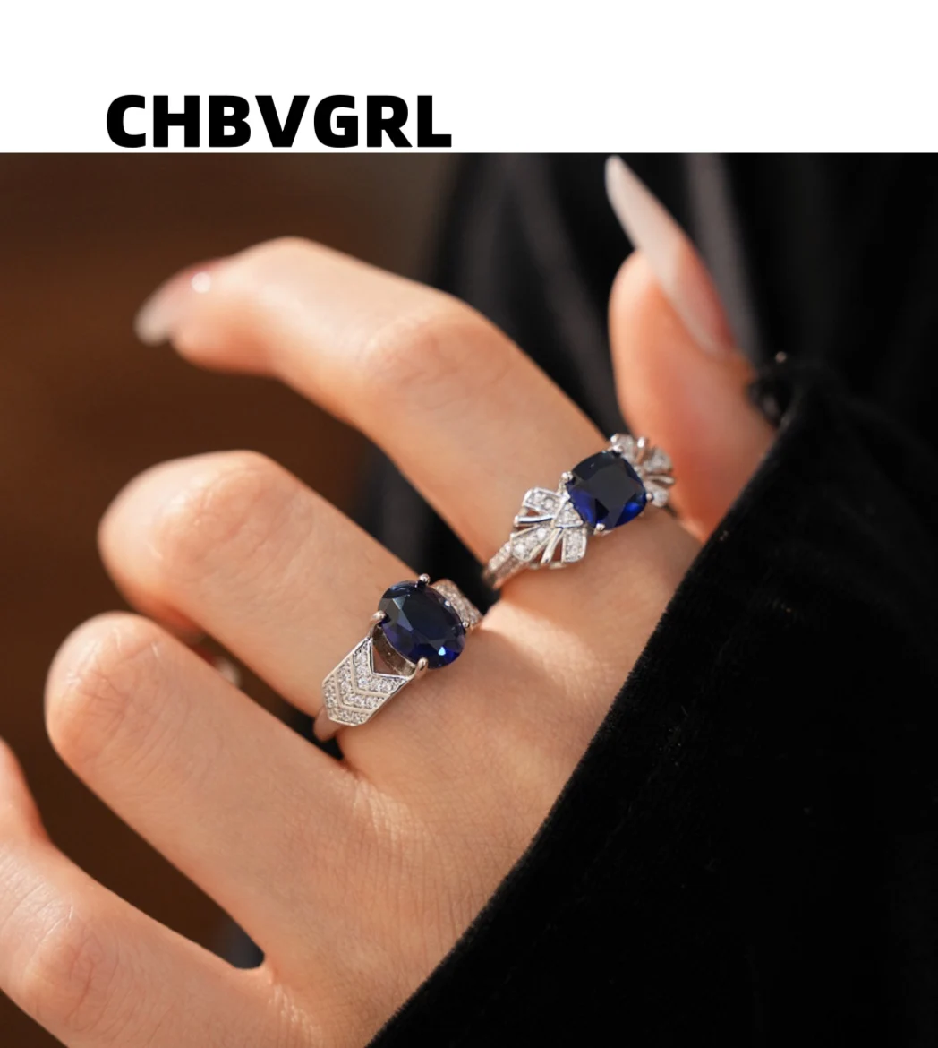 

Ultra-shiny zirconium open ring, luxurious and high-end, fashionable and versatile, ring for the index finger, exquisite jewelry