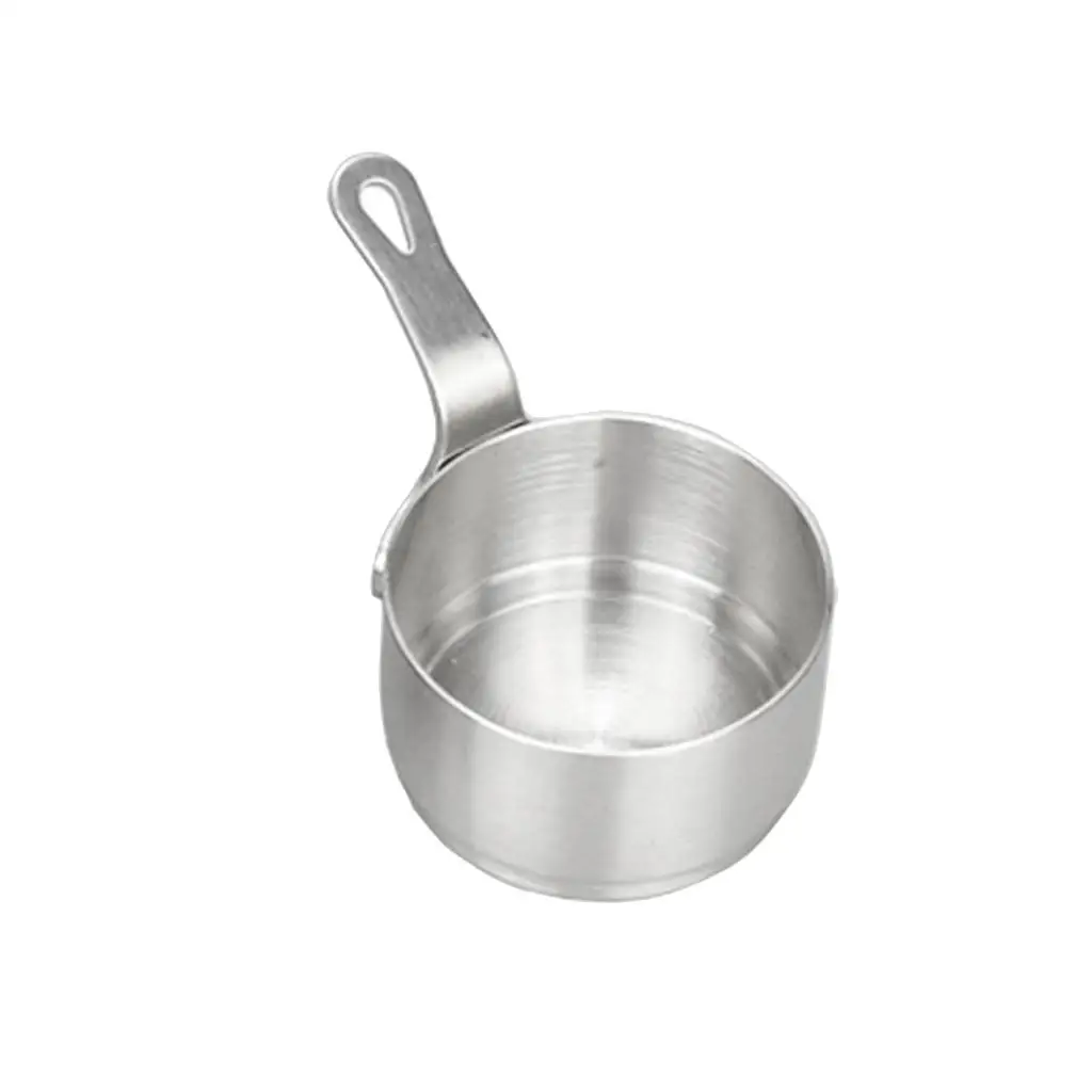 Stainless Steel Mini Sauce Pan Nonstick Soup Pot Long Handle Kitchen Cookware for Food Warming
