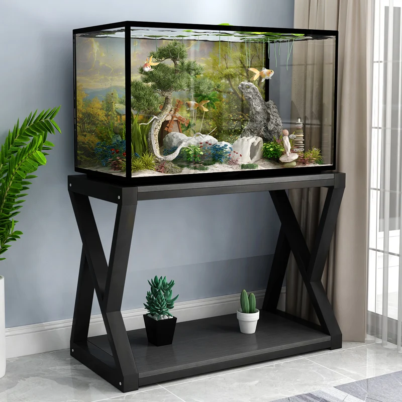 Modern Fish Tank Bottom Cabinet Customized Base Solid Wood