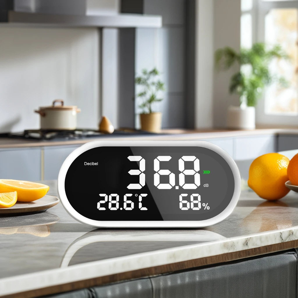 Numerical Sound Analyzer Instrument Decibel Meter Hygrothermograph for Noise Detection Gas Analyzers