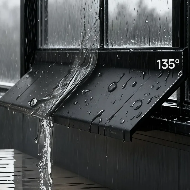 135 °   نافذة بزاوية حجب المياه بار نافذة منزلقة المطر ختم الشريط يندبروف لوحة مقاومة للماء لينة المطاط ختم الشريط