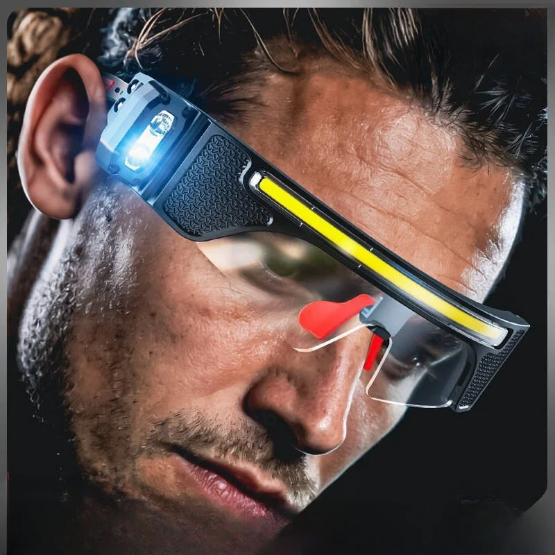 Multifunctional Induction Glasses Light Type‑C Charging Maintenance Work Light Special Inspection HeadMounted Lamp for Repairing