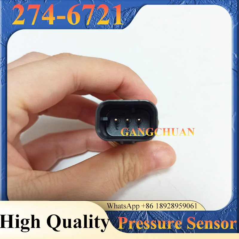 Alta calidad 274-6721 2746721   Interruptor del sensor de presión para piezas de excavadora del sensor de presión de aceite del motor de excavadora