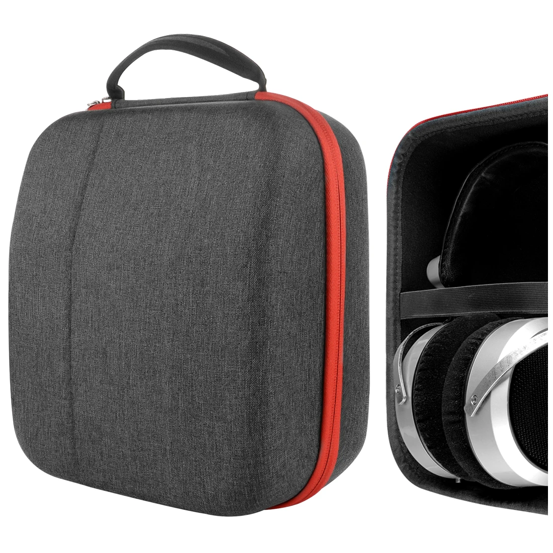 Geekria Headphones Case Pouch for Large Sized Over Ear HiFiMAN HE400S Hard Portable Earphone Cable Storage Cover Headset Box