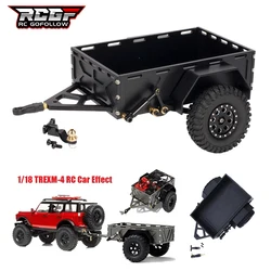 Przyczepa ze stopu aluminium TRX4M z mocowaniem zaczepowym do 1/18RC Crawler TRX4-M obrońcy Bronco K10 wysokiej skali akcesoria