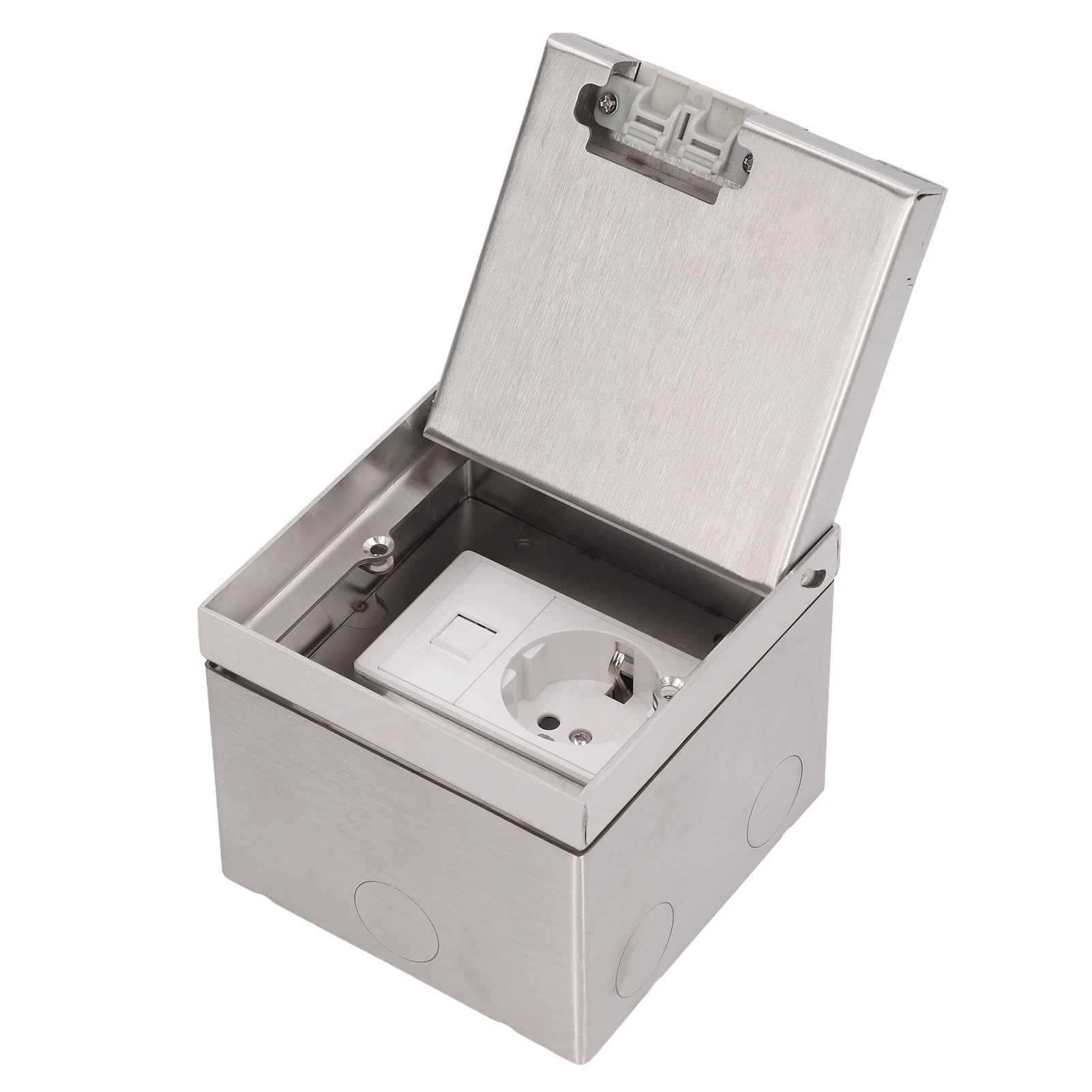 

Встраиваемая скрытая розетка для пола, экономящая пространство, из нержавеющей стали, для дома, с вилкой стандарта ЕС