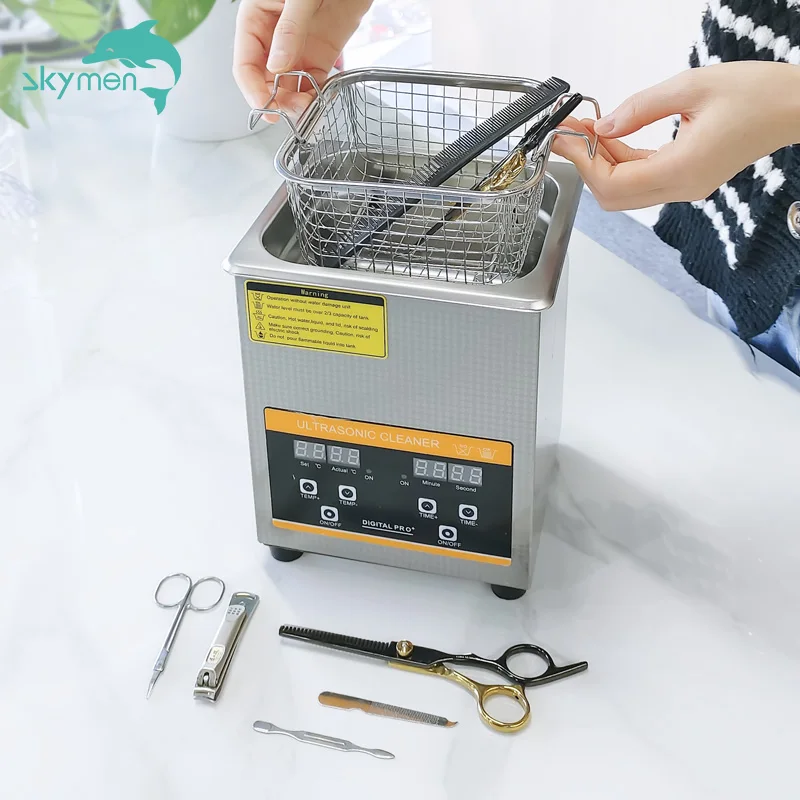 

3.2L Ultrasonic Cleaner for Shaver Combs Clips Hairpins Nail Clippers and Files Cosmetic Tools Beauticians Cosmetology Industry