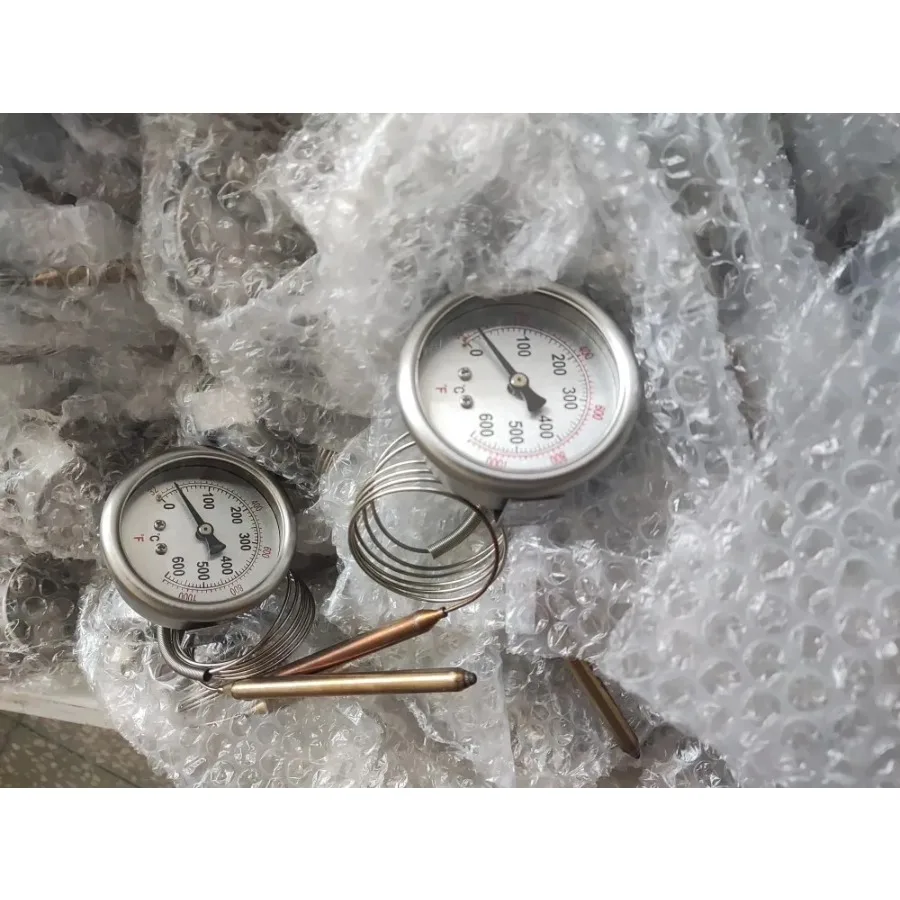 EP4 Pizza Oven Electric Oven Thermometer Bread Oven Pointer Thermometer 500 Degree Stainless Steel Plate Thermometer