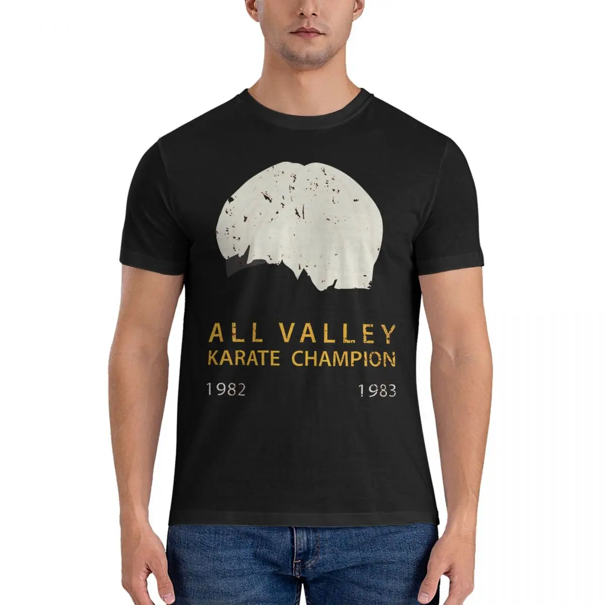 T Shirts All Valley Karate Championship Novelty Tee Shirt Short Sleeve O Neck T-Shirt 100% Cotton New Arrival Clothing