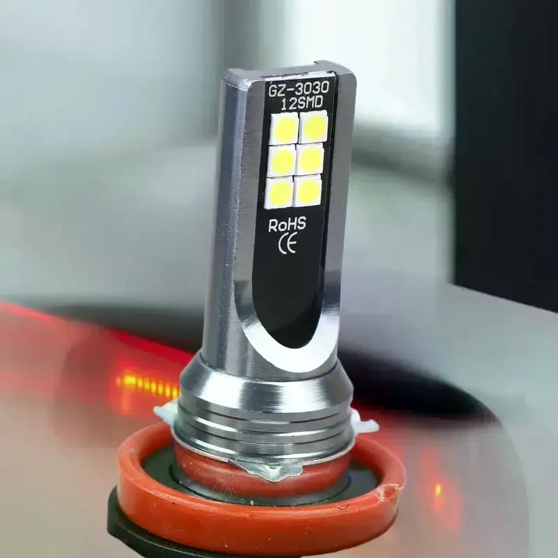 1-Pack H4, H7, H8 or H11 LED Lamp for Auto Headlights & Motorcycle, 6500K-7500K, 12-24V, 24W