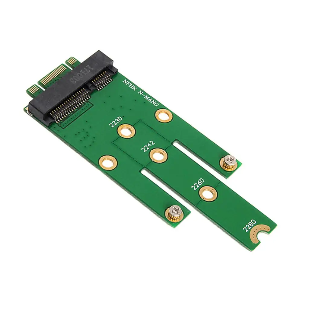 

MSATA to NGFF Converter Card Green PCB Material SATA SSD Expansion Board for B Key M Key Motherboard Boot Function