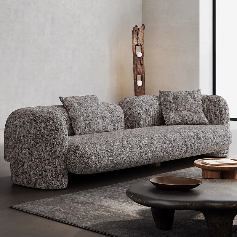 

French Romantic Elegant Detachable Sofa Cover Long Linen Fabric Sofa Combination Living Room Hotel Lounge Area