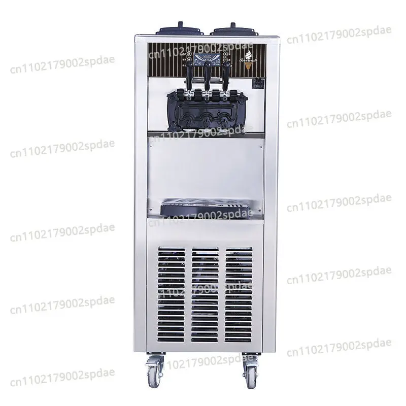 Commercial Automatic Ice Cream Maker 2200W 20 to 28 Liter Per Hour 5.3 to 7 Gallon Soft and Hard Serve with LCD Display