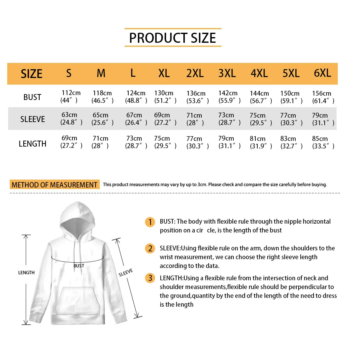 Men Sweatshirts Long Sleeve Hoodie Male Slim Fit Clothing Pocket S M L XL 2XL 3XL 4XL 5XL 6XL Custom Print On Demand