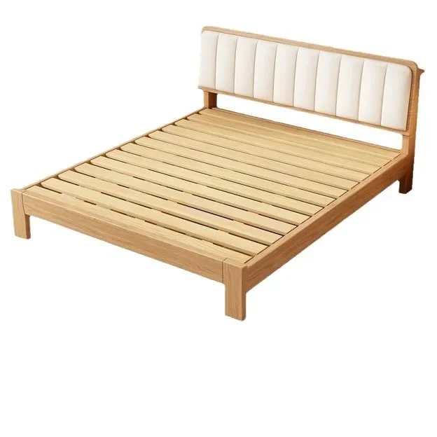 

Solid wood bed, modern, simple, home, double bed, home, master bedroom