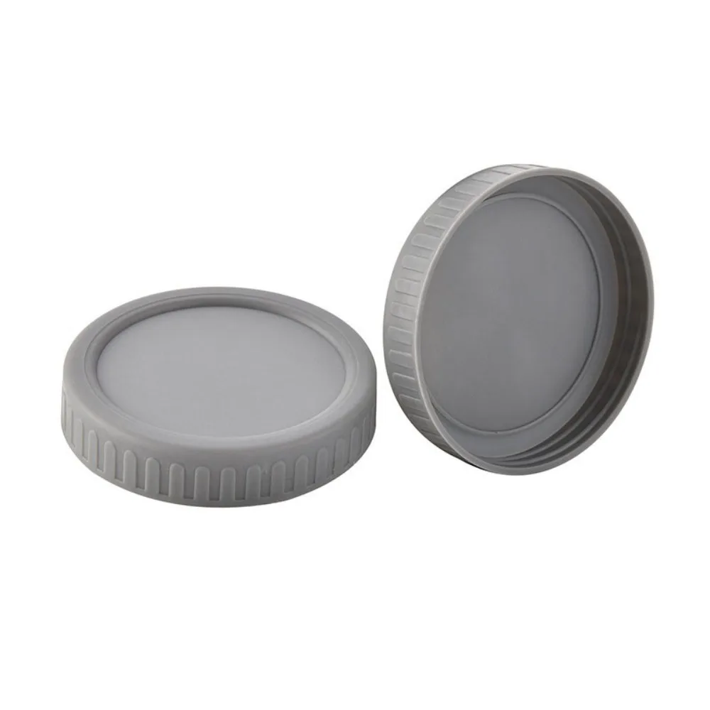 

8pcs Kitchen Supplies 70/86mm Mason Jar Lids Reusable Leak Proof Wide Mouth Jar Lid Universal Plastic Bottle Cover Coffee Shop