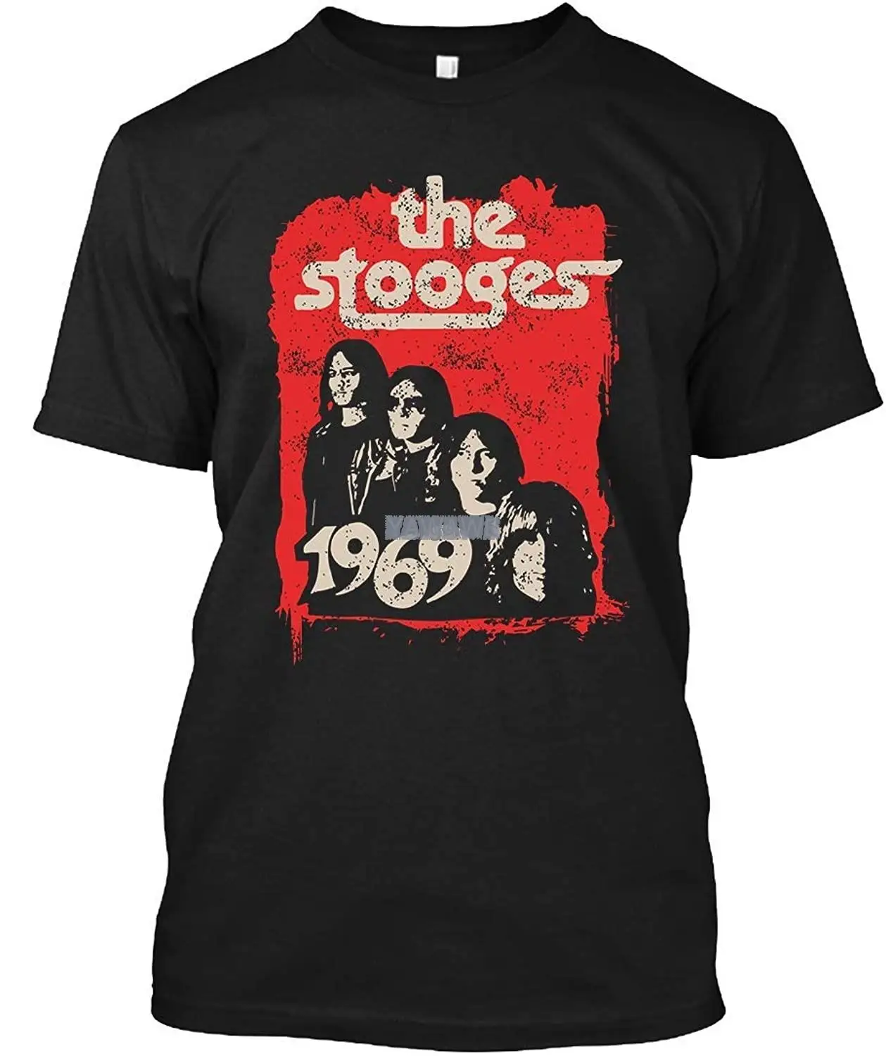 Мужская брендовая футболка The Stooges, винтажная потертая ретро-футболка в стиле 70-х, 1970, выцветающая футболка, европейские размеры