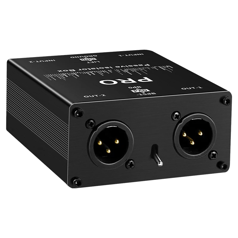 Audio Isolator, Audio Current Eliminator, XLR 6.5, Permalloy Isolator, Mixer Live Broadcast Mixer Microphone Common Ground Filte
