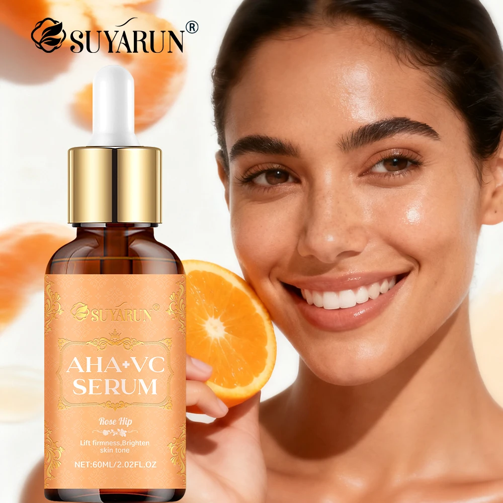 SUYARUN AHA + Сыворотка с витамином С — отшелушивающая осветляющая эссенция для лица от темных пятен, тусклости и неровного тона кожи.