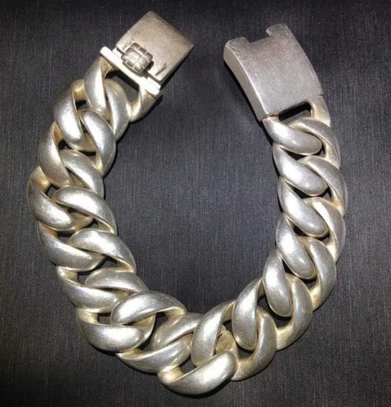 

ancient Old Tibetan Silver Bold Bracelet Fashionable Simple Personalized Men's and Women's Jewelry Accessories