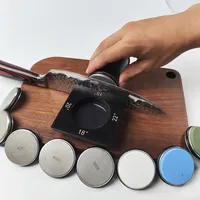 Rolling Knife Sharpener Multi-Angle Knife Sharpening Tool for Kitchen Knives - Knife Sharpener Kit Offers 15 20 18 22 Degree