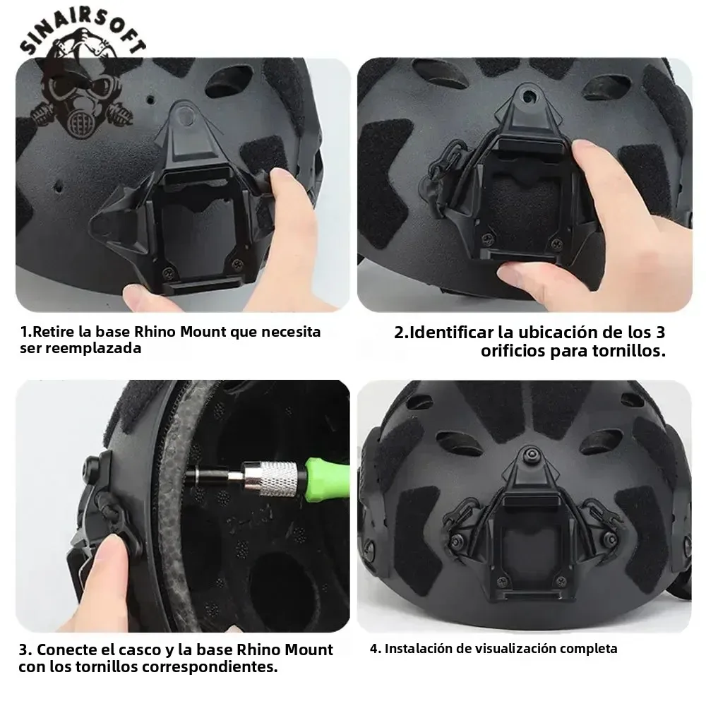 Vas Shroud Adaptador NVG soporte visión nocturna para casco FAST - imagen 2